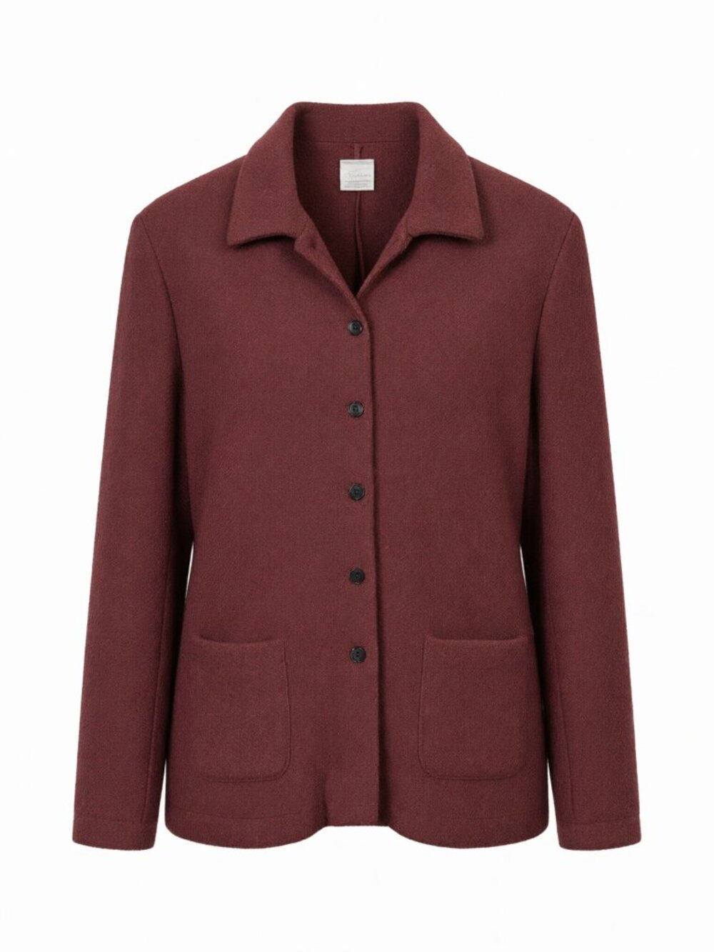 Moreno Martini Wool Jacket M Burgundy